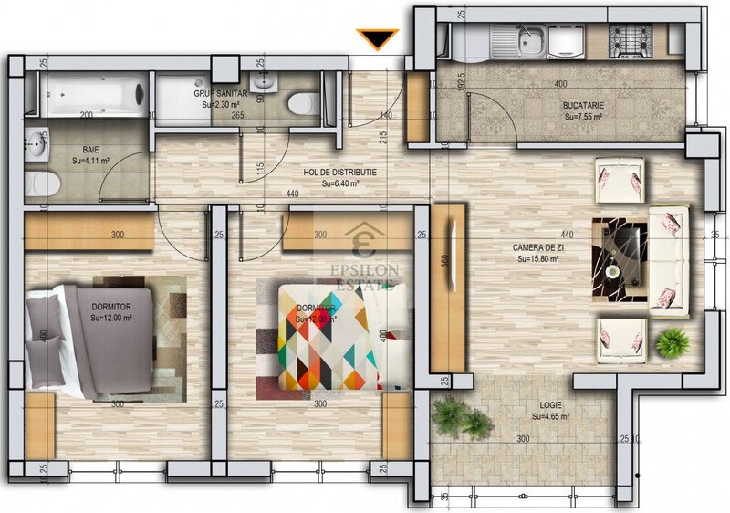 Militari Residence Apartament 3 camere decomandat